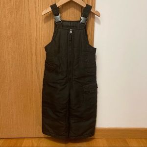 London Fog Black 2T Heavyweight Snow Bib Ski Pant Snowsuit